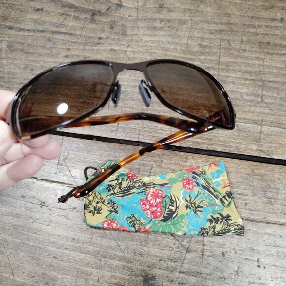 Maui Jim Sunglasses Makena Bronze Brown MJ-244-20 Italy Pouch main image 6